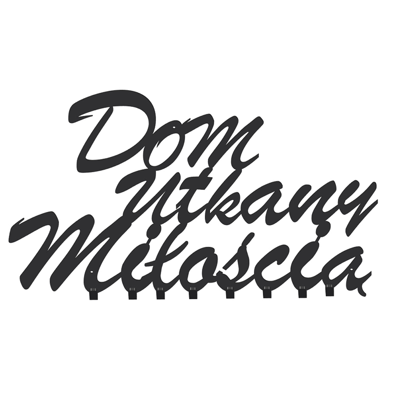 Wieszak ścienny dom utkany miłością