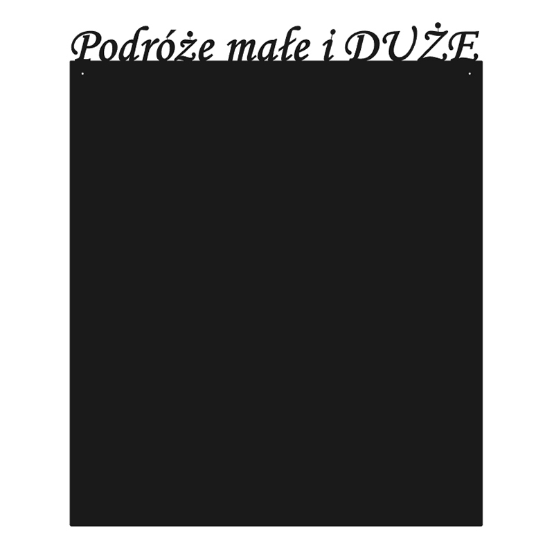 Metalowa Tablica Podróże Małe I Duże