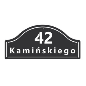 Designerska tabliczka adresowa wycięta laserowo
