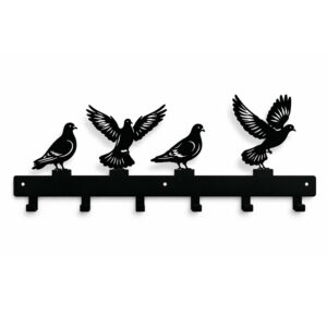 Metalowy Wieszak Ścienny Gołębia Harmonia