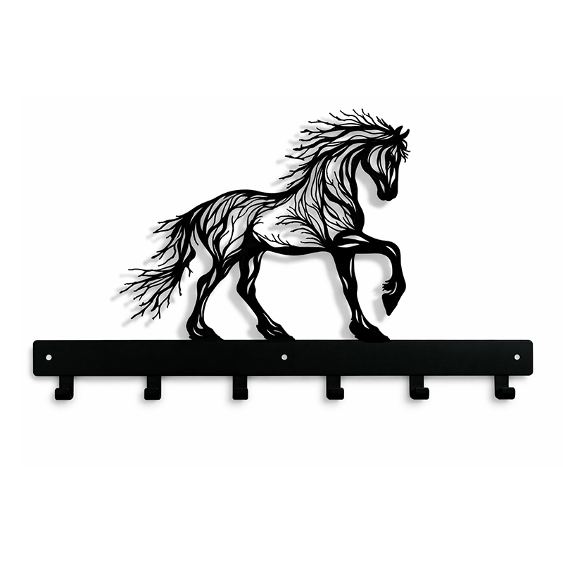 Metalowy Wieszak Ścienny Koń Wolności
