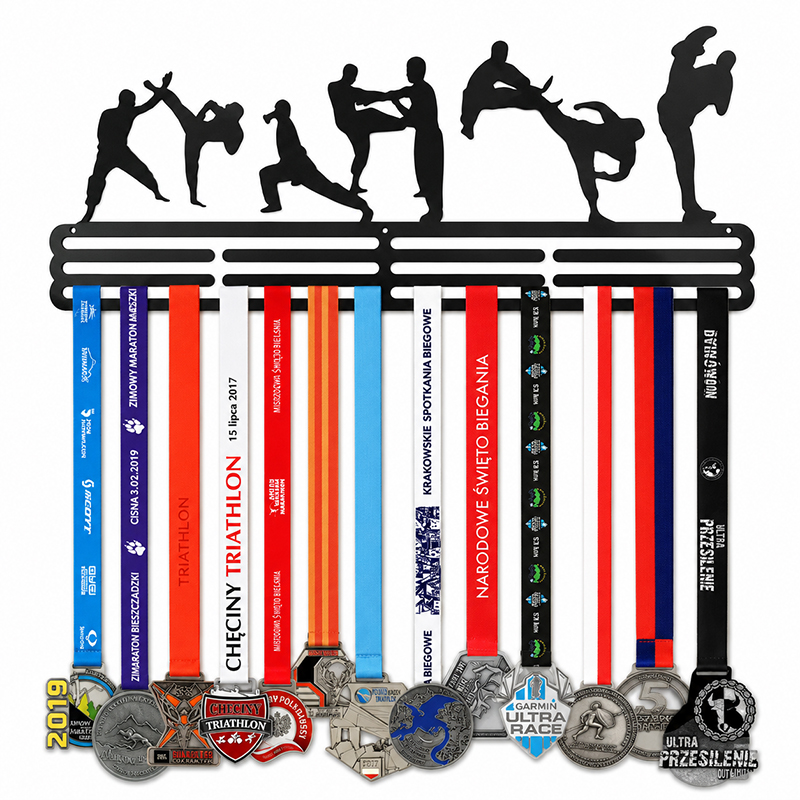Metalowy Wieszak na Medale Karate