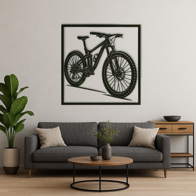 Metalowy obraz ścienny rower mtb