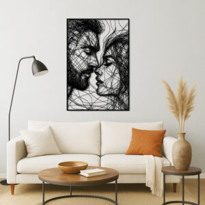 Nowoczesna dekoracja ścienna loft w sieci uczuć