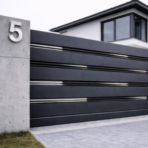 Numer na dom na ogrodzenie stal nierdzewna