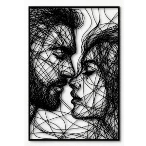 Splot Dusz metalowa dekoracja ścienna