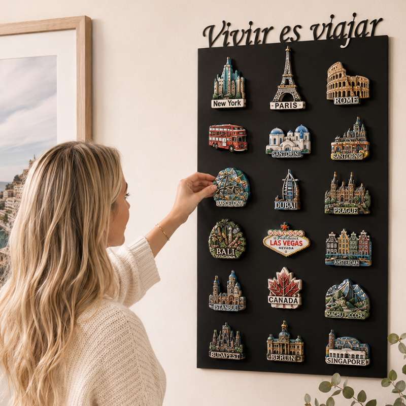 Tablica na magnesy Vivir es viajar