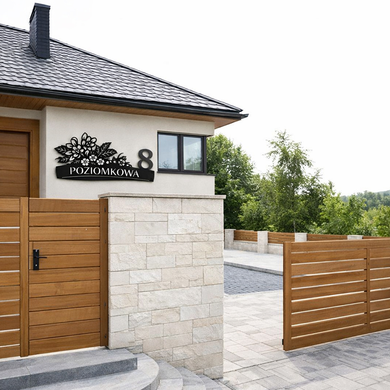 Tabliczka na dom na fasadę domu jednorodzinnego