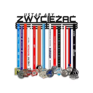 Wieszak na medale ustąp aby zwyciężać