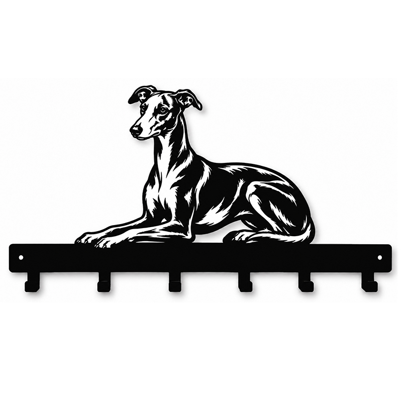 Wieszak metalowy Whippet Chart angielski