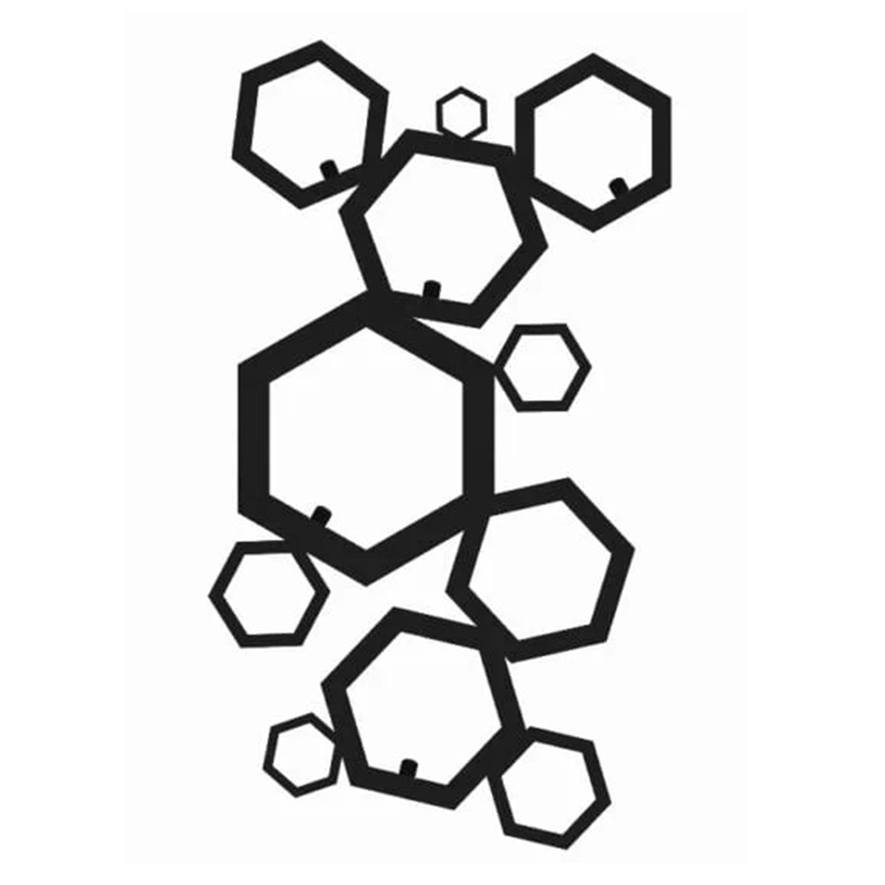 Wieszak na ubrania geometryczny Heksagon