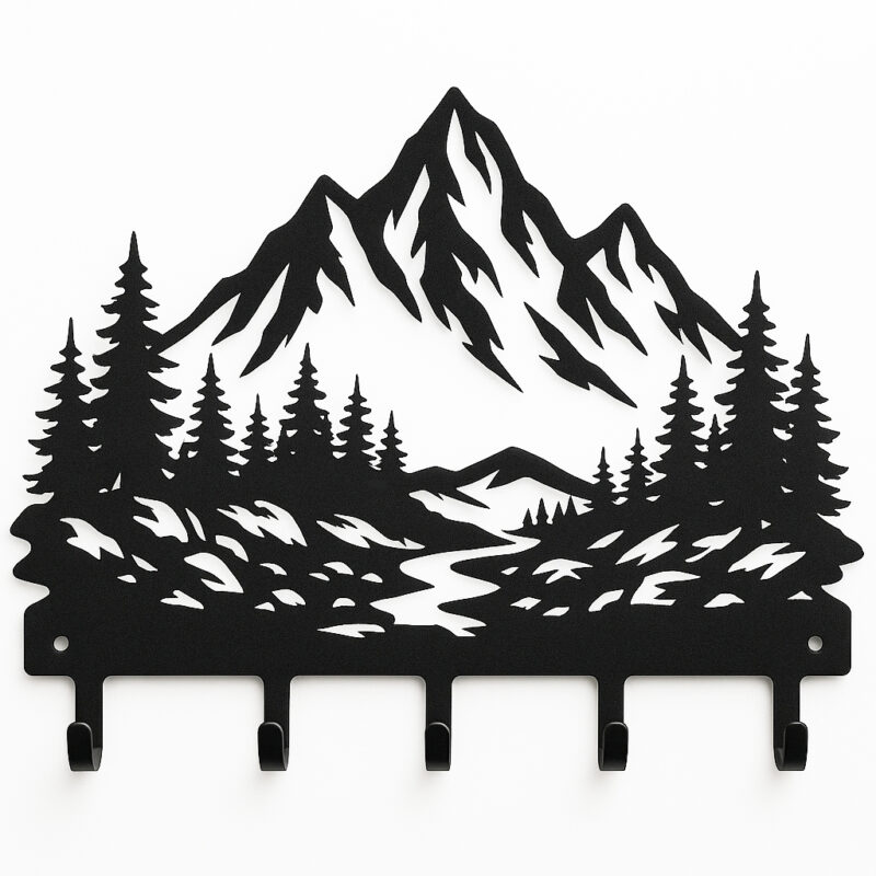 Wieszak ścienny góry tatry choinki