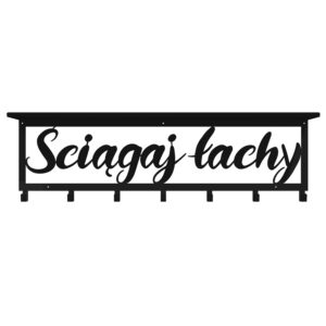 Wieszak z półką ściągaj łachy