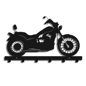 Chopper metalowy wieszak motocyklowy ścienny