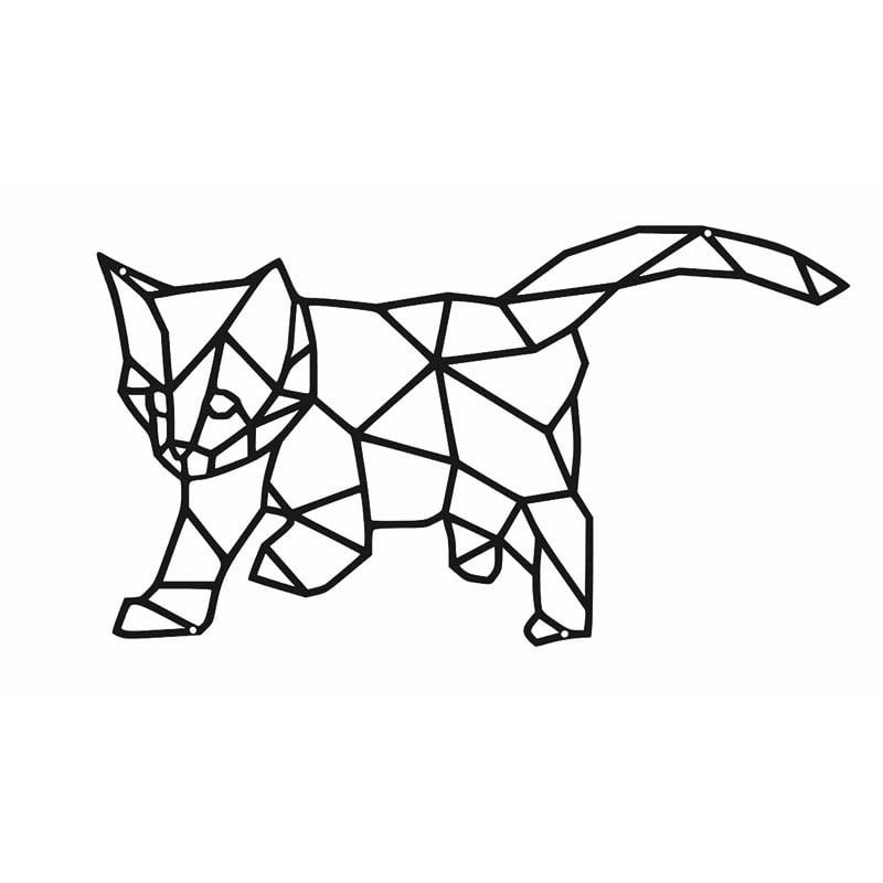 kotek-geometryczny-metalowy-dekoracja-scienna