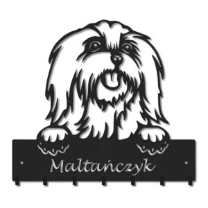 Metalowy wieszak maltańczyk do przedpokoju