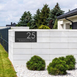 metalowy tablica ze stali nierdzewnej inox