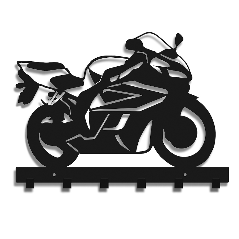 Metalowy wieszak motocyklowy ścigacz