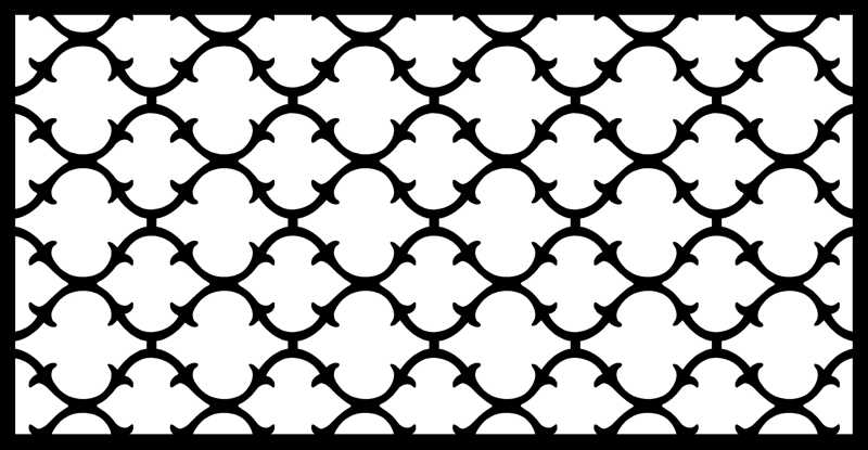 Panel ogrodzeniowy dekoracyjny maroko metalowy