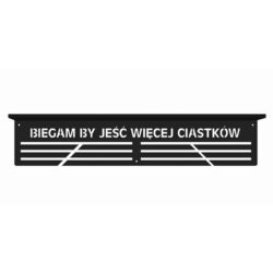 Wieszak z półką biegam by jeść więcej ciastek