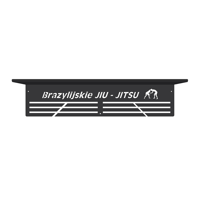 Półka na puchary jiu jitsu metalowa