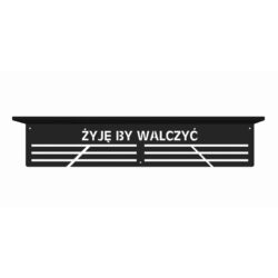 Wisząca półka na puchary z metalu