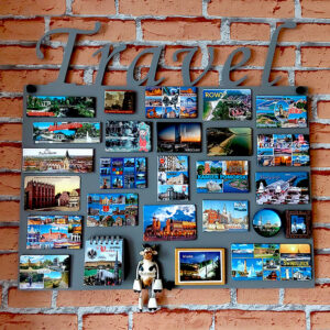 tablica na magnesy podróżne travel metalowa