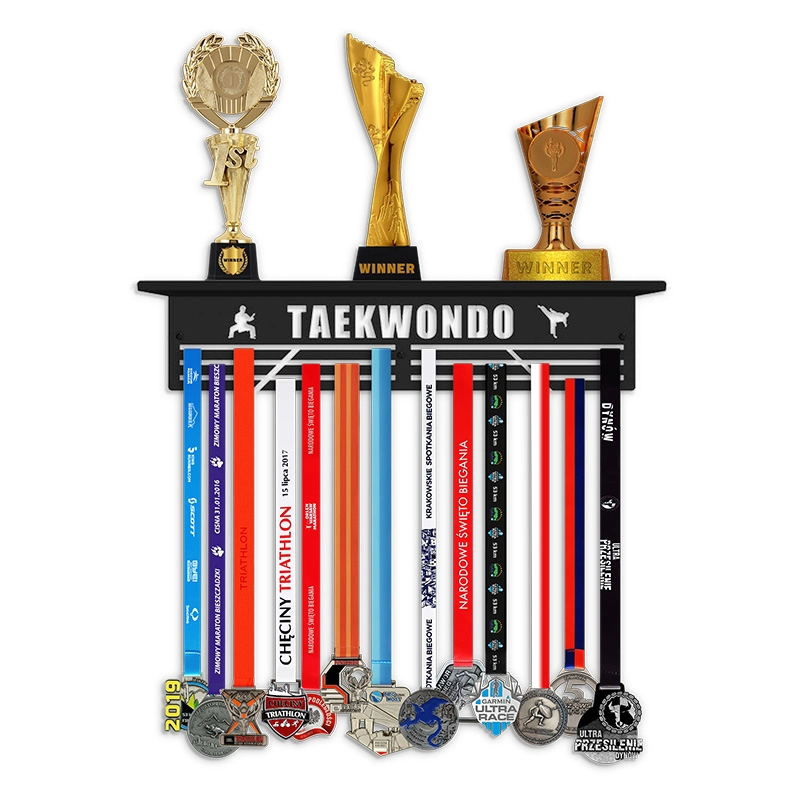Taekwondo wieszak na medale z półką