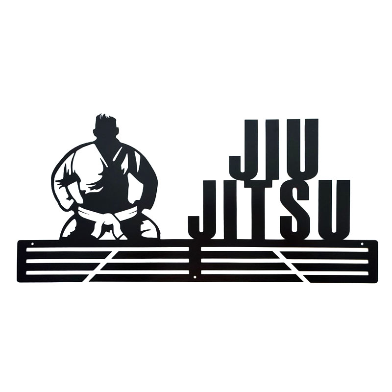 Metalowy wieszak na medale BJJ jiu jitsu