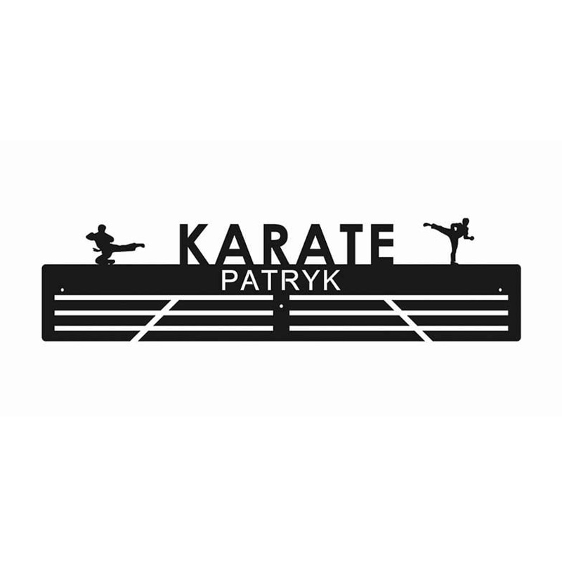 Wieszak na medale karate imienny