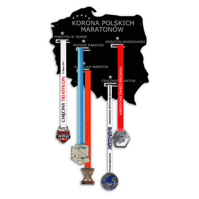 Wieszak na Medale korona polskich maratonów