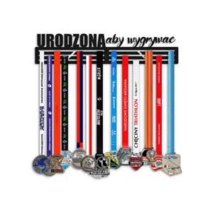Wieszak na medale urodzona aby wygrywać